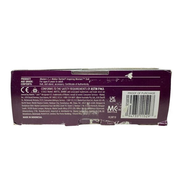 Barbie Inspiring Women Madam C.J. Walker Doll Collectors Edition - Picture 8 of 10